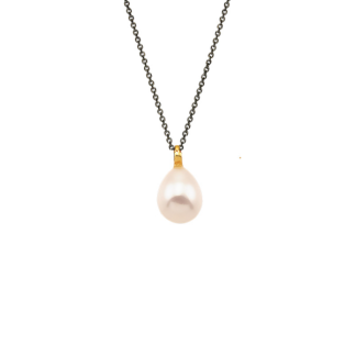 Gold k14 pendant with pearl - Krinaki